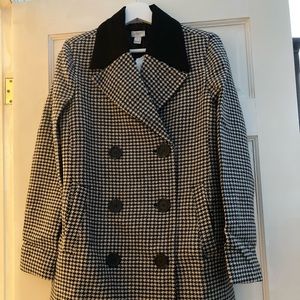J Crew Factory Houndstooth Coat